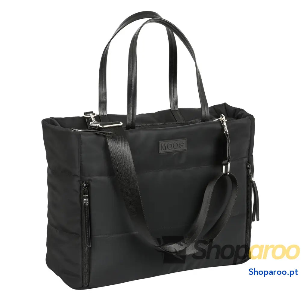 Bolsa Moos Negro Acolchoado Preto (54 x 31 17 cm)