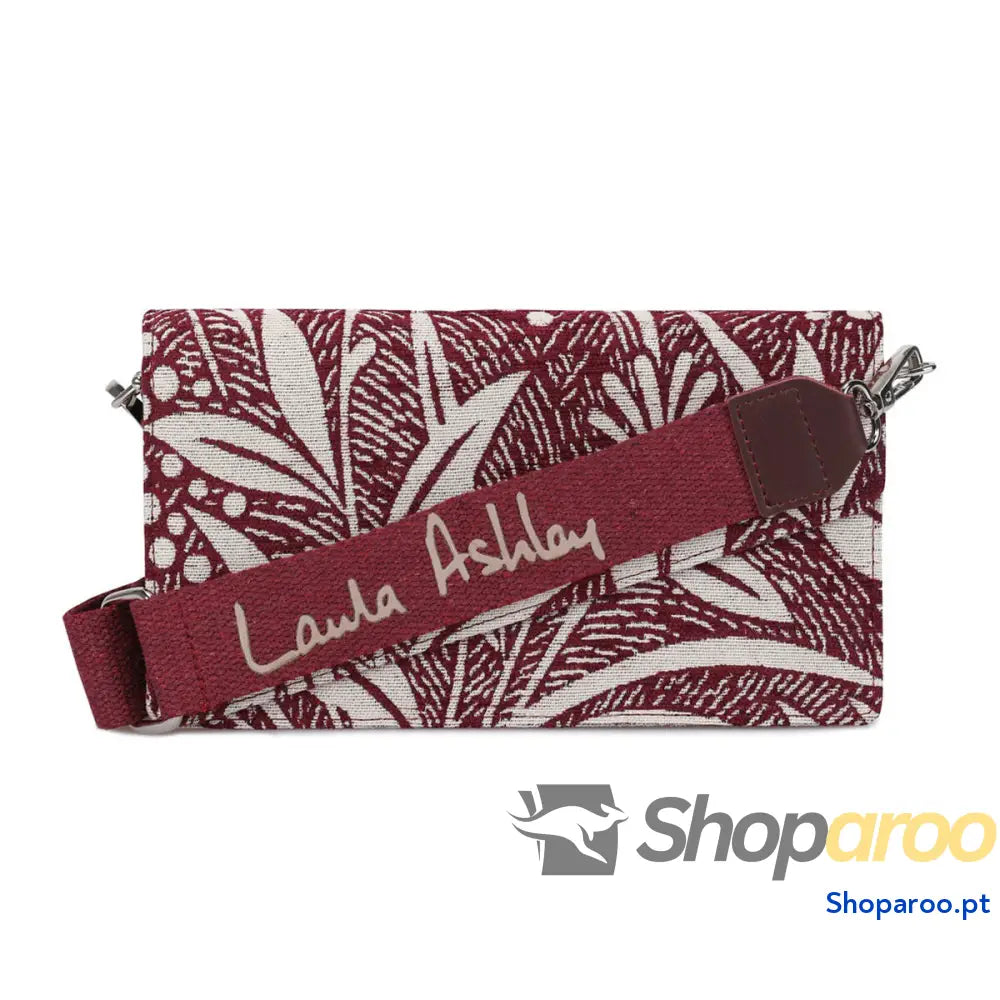Bolsa Mulher Laura Ashley CRESTON-FLOWER-CLARET-RED Cinzento 24 x 13 x 3 cm