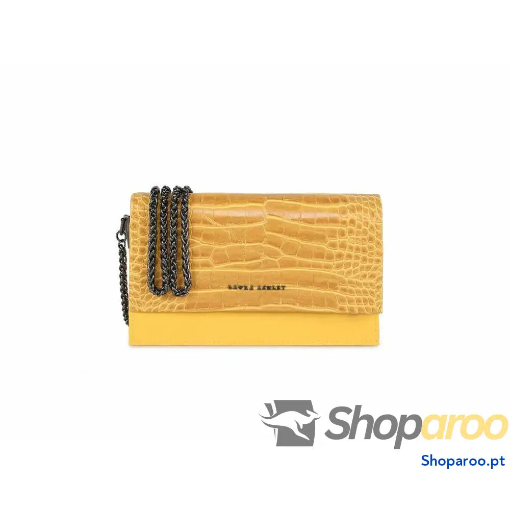 Bolsa Mulher Laura Ashley DUDLEY-CROCO-YELLOW Amarelo 22 x 12 x 5 cm