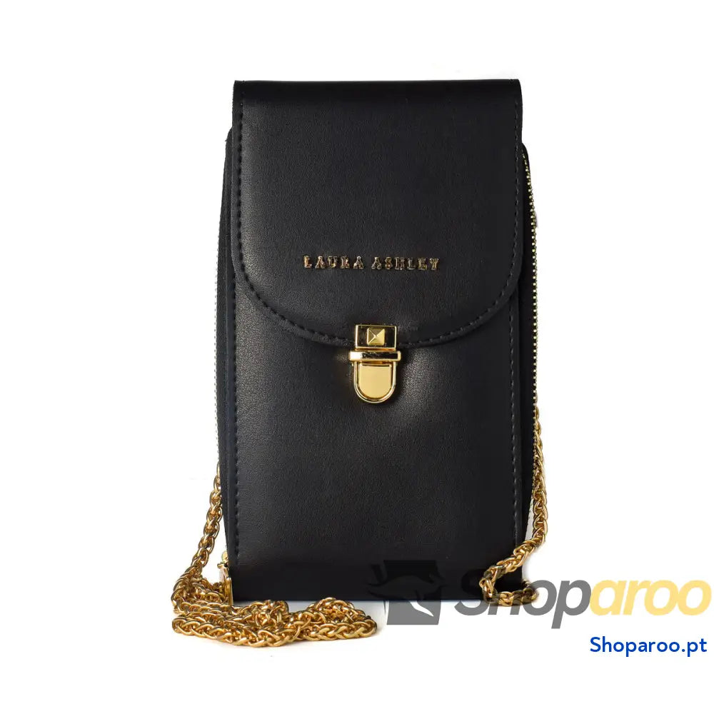 Bolsa Mulher Laura Ashley KIRBY-PLAIN-BLACK Preto 19 x 11 x 4 cm