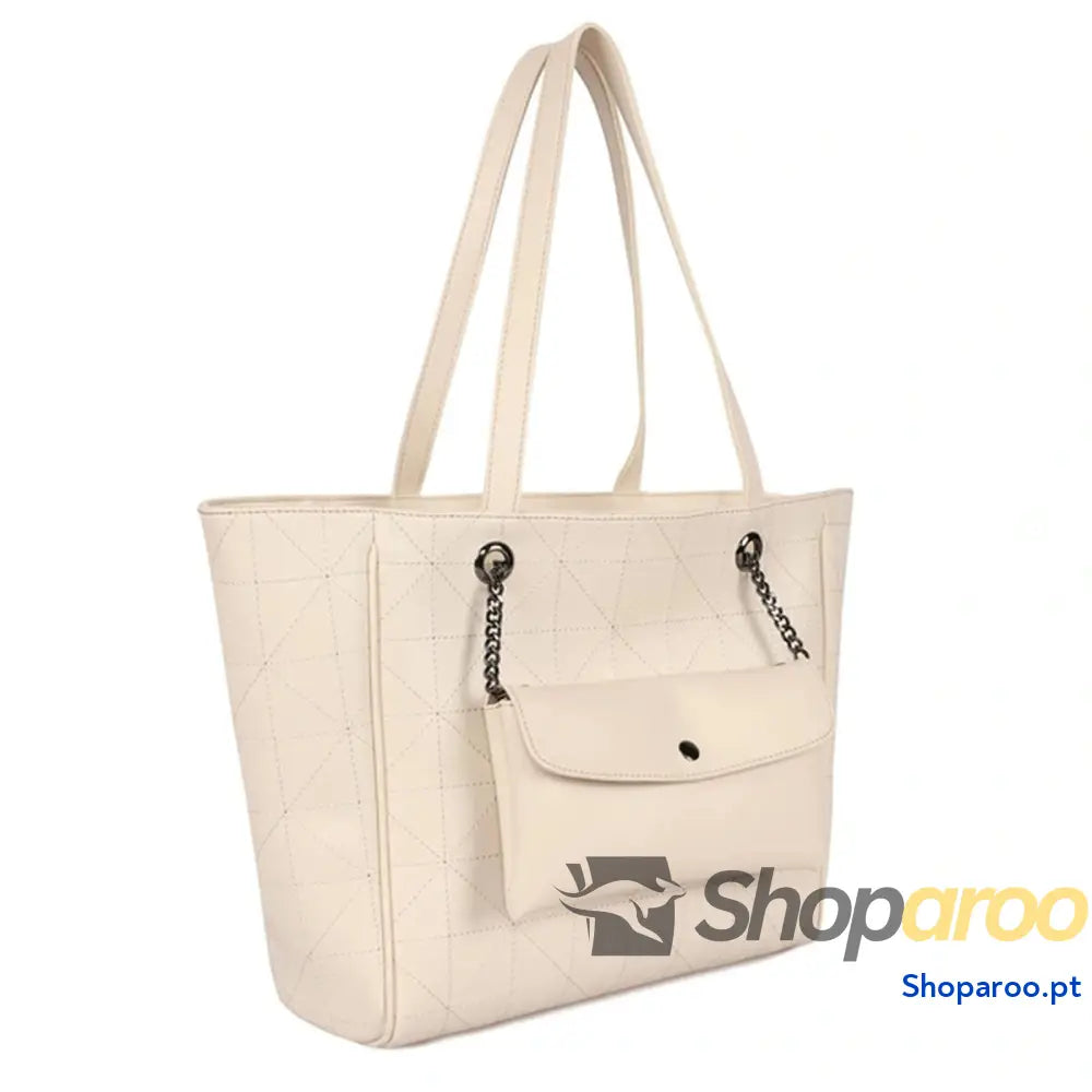 Bolsa Mulher Laura Ashley RELIEF-QUILTED-CREAM Creme 30 x 30 x 10 cm
