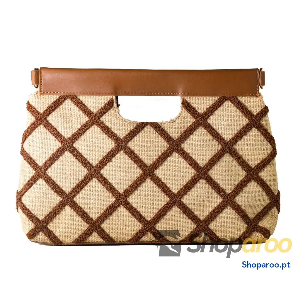 Bolsa Mulher Laura Ashley VALETTA-QUILTED-TAN Castanho 30 x 20 x 9 cm