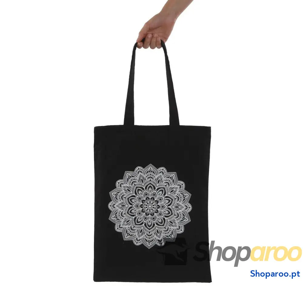 Bolsa Mulher Versa Preto 36 x 48 cm Mandala