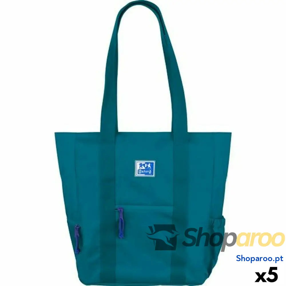 Bolsa Oxford B-TRENDY AQUA Azul 34 x 31 12 cm (5 Unidades)