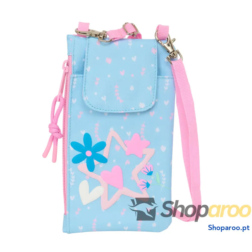 Bolsa para telemóvel BlackFit8 Smile Azul Cor de Rosa