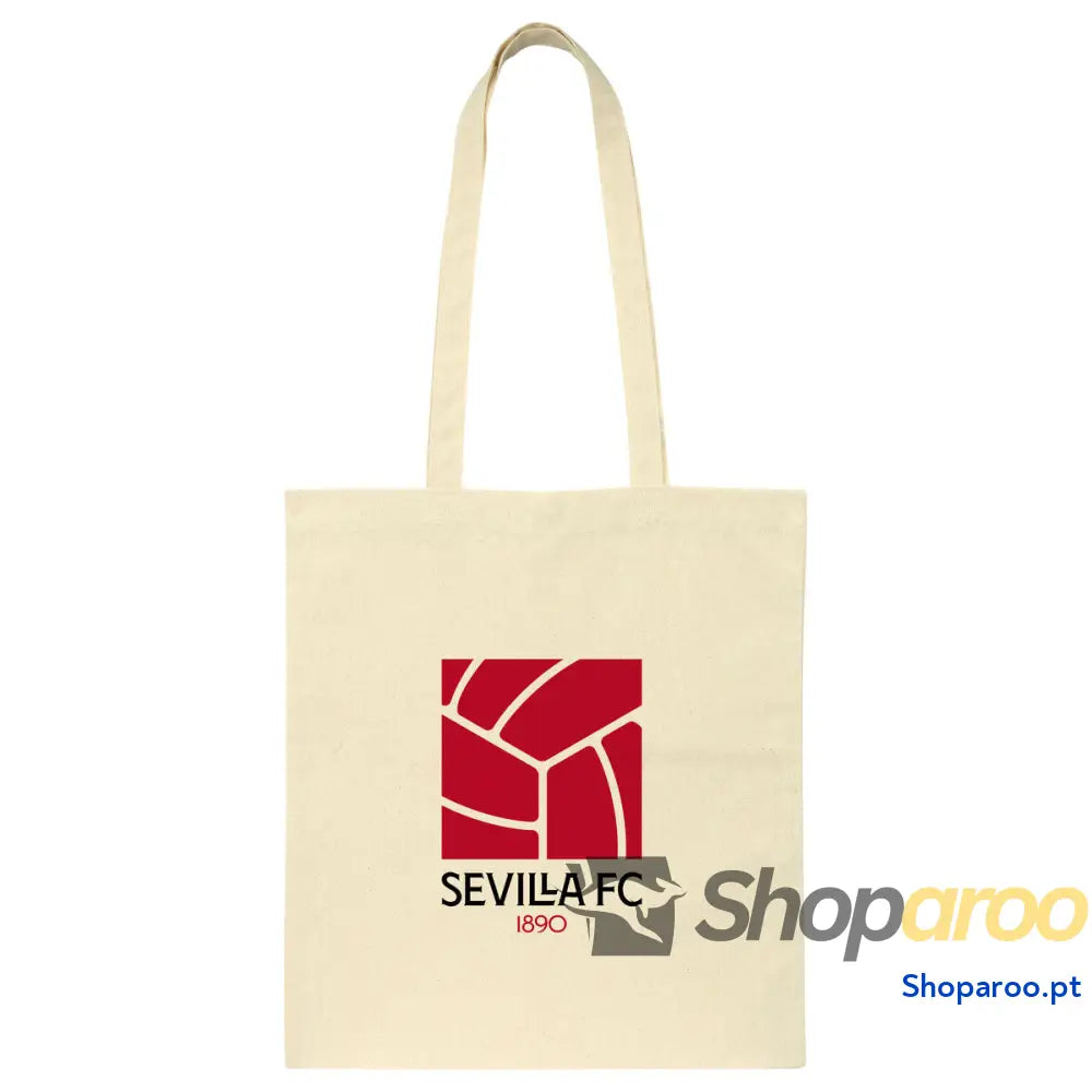 Bolsa Sevilla Fútbol Club Bege Algodão