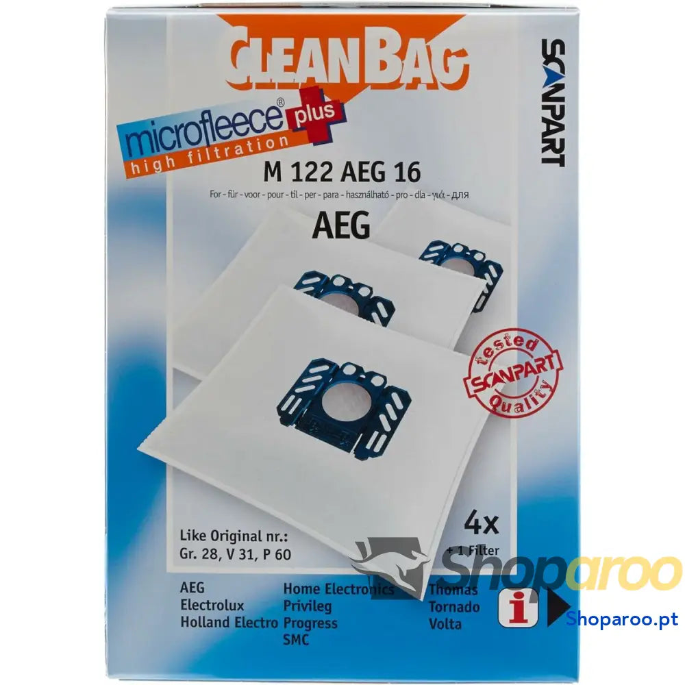 Bolsa Sobresselente para Aspirador Scanpart M 122 AEG 16 ELECTROLUX