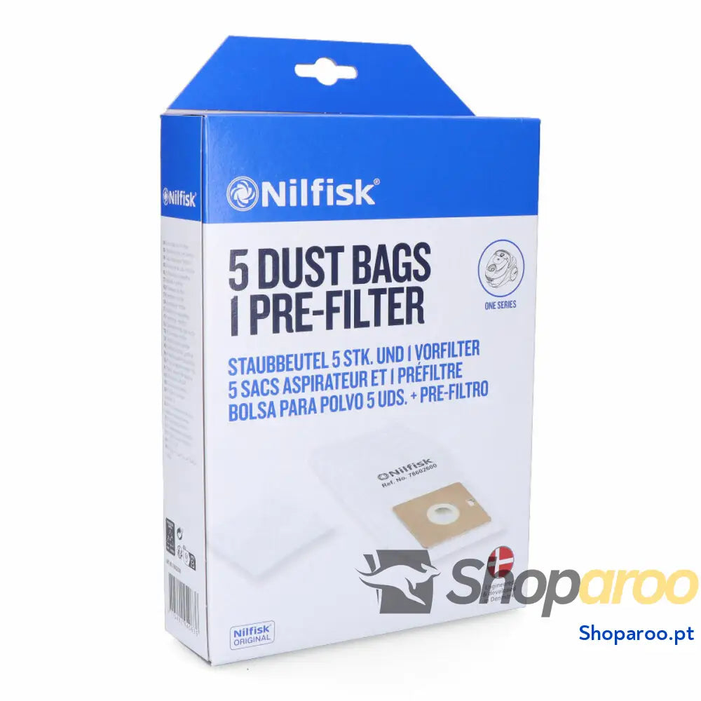 Bolsa Sobresselente para Aspirador Sil.ex Nilfisk (5 Unidades)