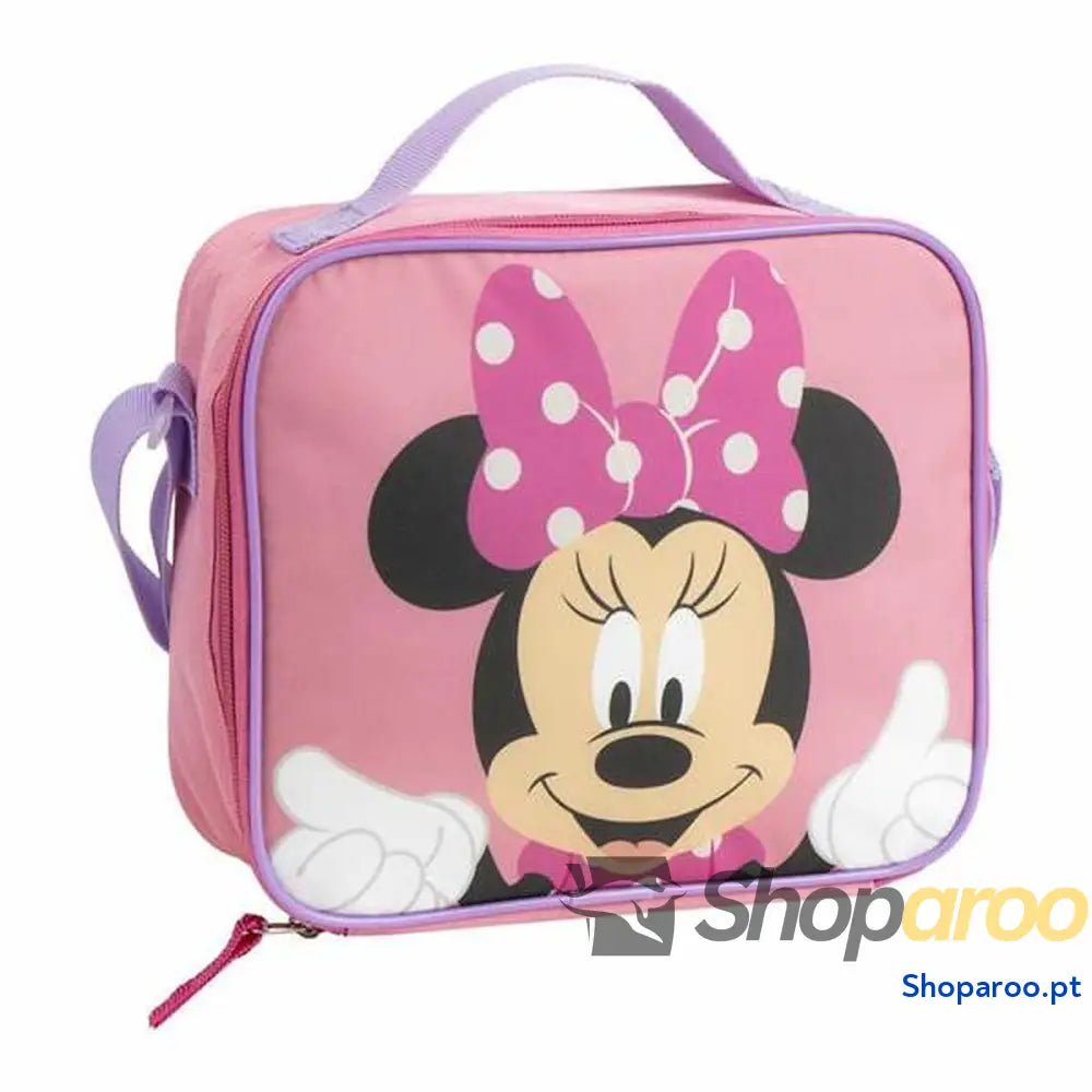 Bolsa Térmica Minnie Mouse Cor de Rosa