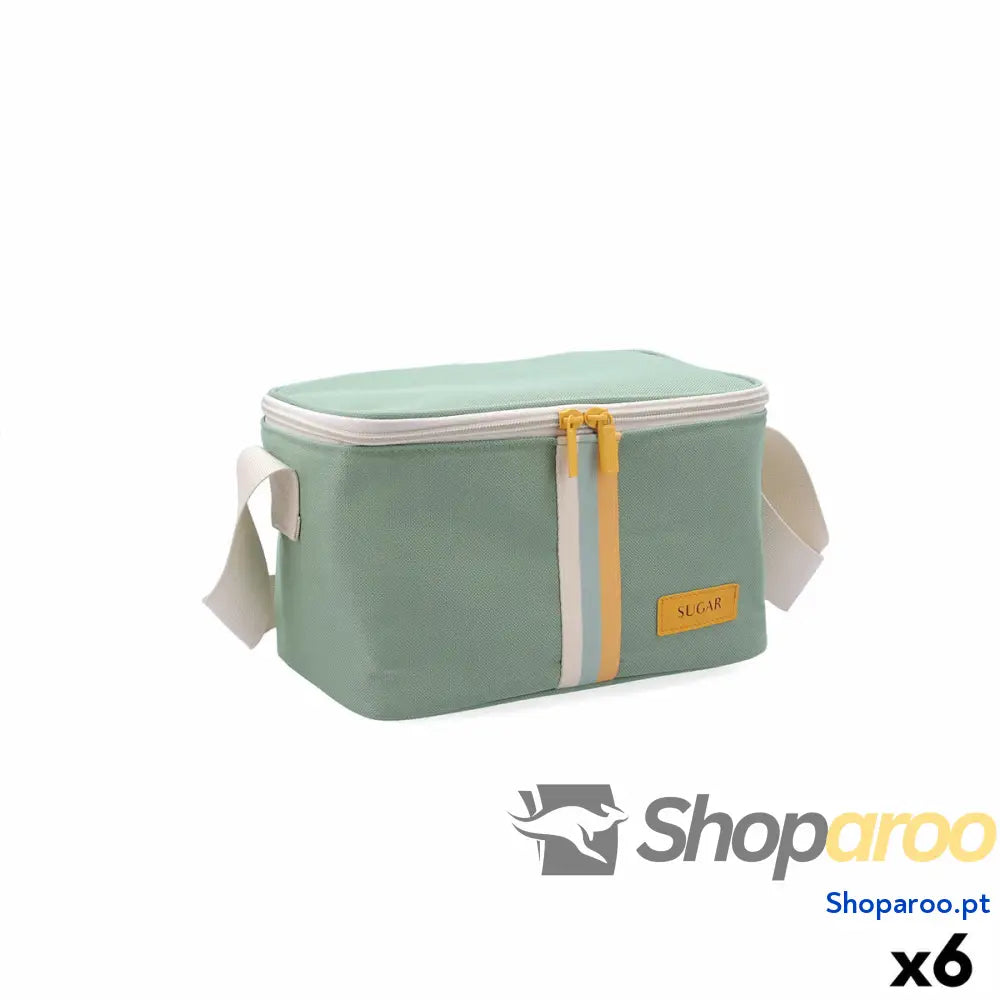 Bolsa Térmica Quid Sugar Verde 23 x 15 x 15 cm (6 Unidades)