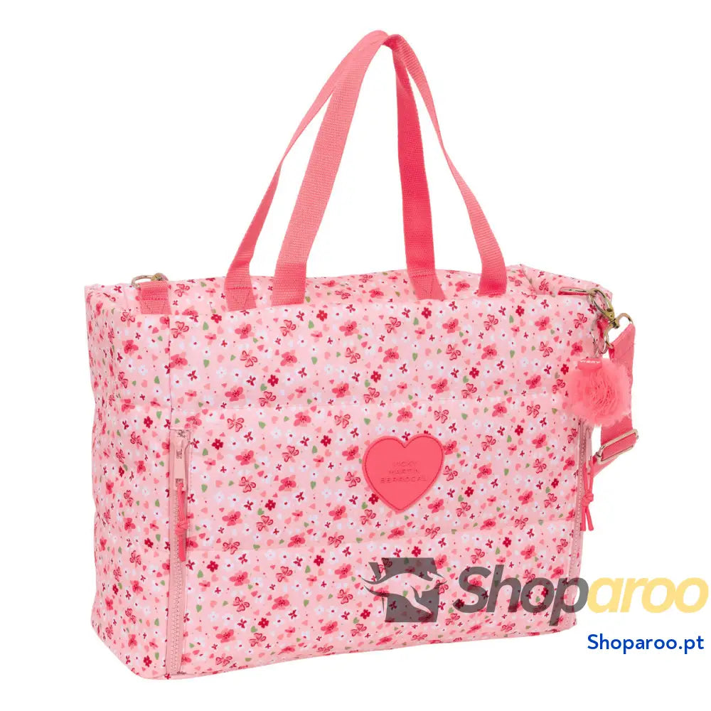Bolsa Vicky Martín Berrocal In bloom Cor de Rosa 40 x 31 17 cm