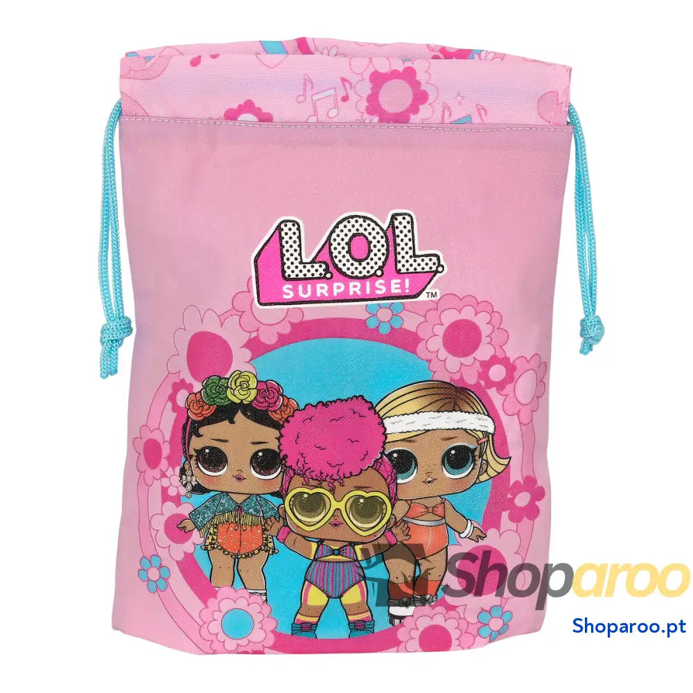 Bolsinha de Merenda LOL Surprise! Glow girl Cor de Rosa