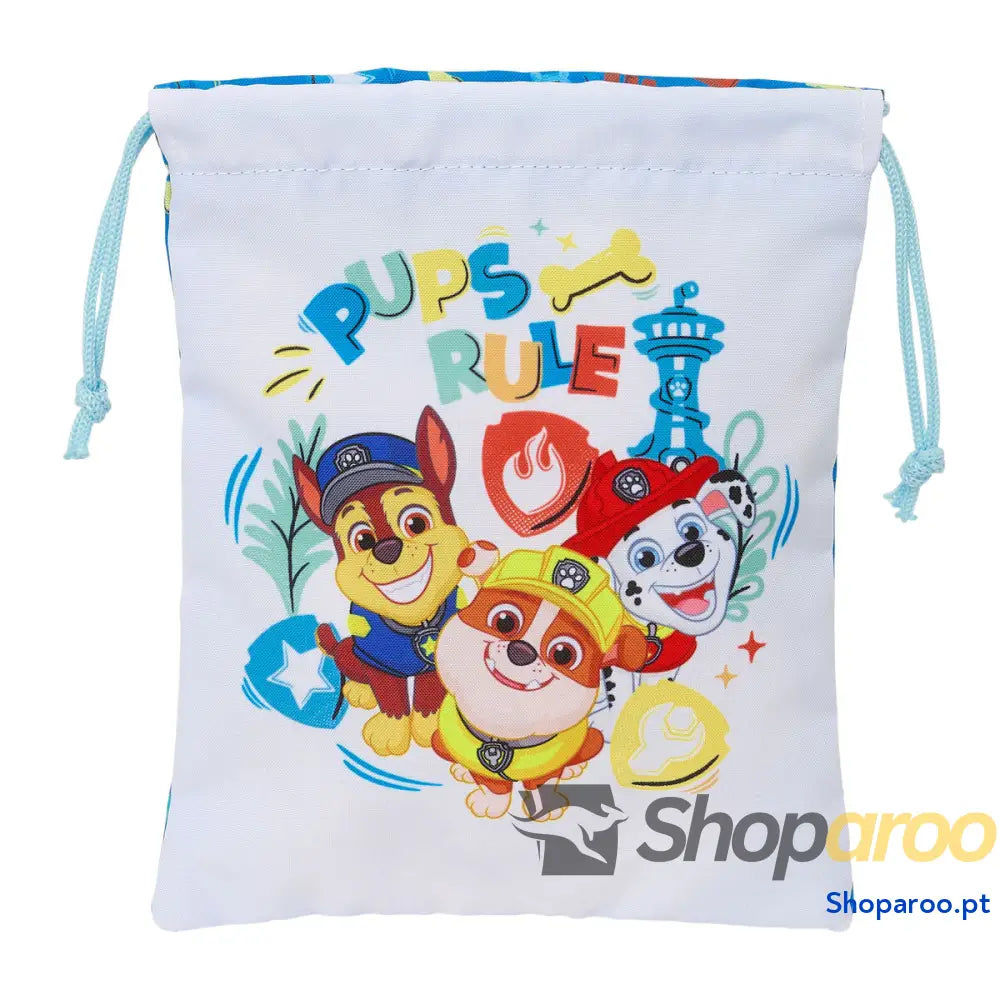 Bolsinha de Merenda The Paw Patrol Pups rule Azul