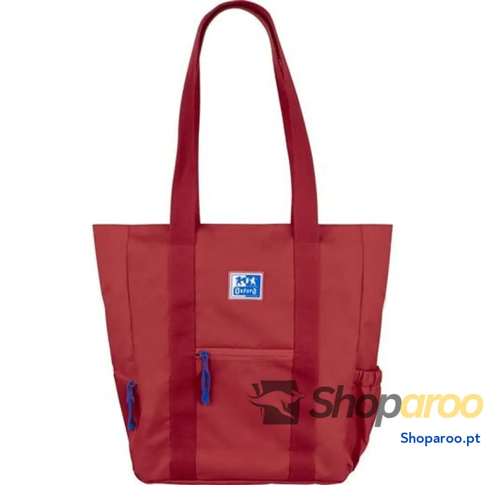 Bolso de mão Oxford B-Trendy Castanho-avermelhado