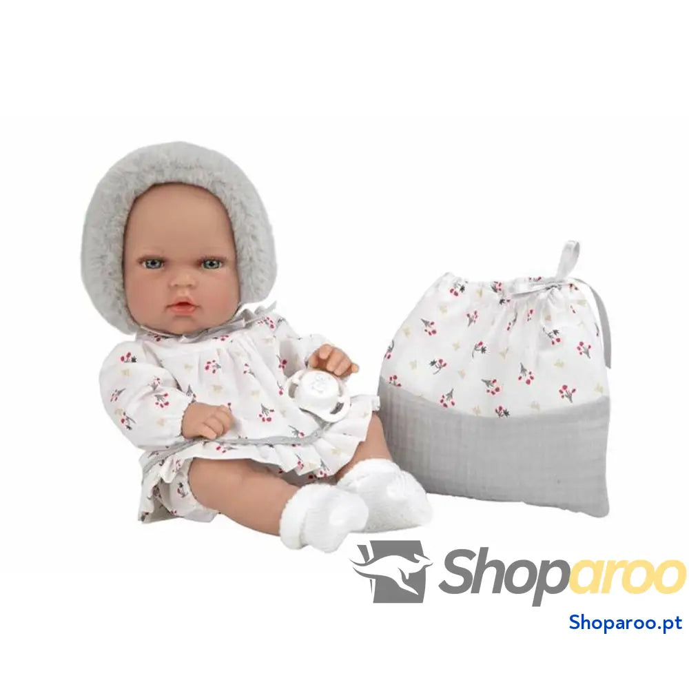 Boneca bebé Arias Elegance 30 cm Cinzento