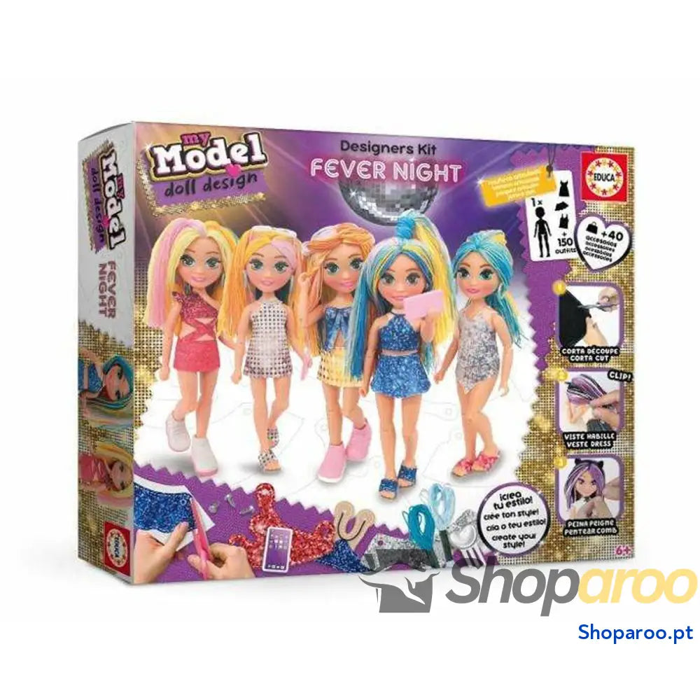 Boneca bebé Educa My Model Doll Design Fever Night
