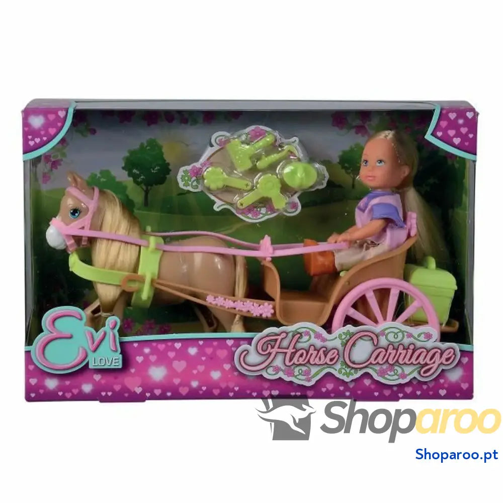 Boneca bebé Simba Evi Love Horse Carriage