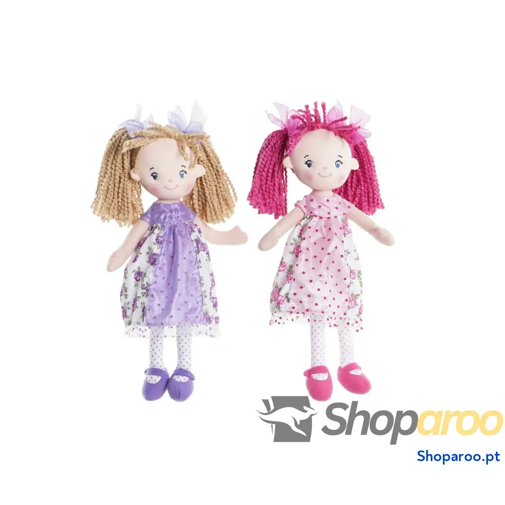 Boneca de Trapo DKD Home Decor (20 x 8 x 30 cm) (2 Unidades)