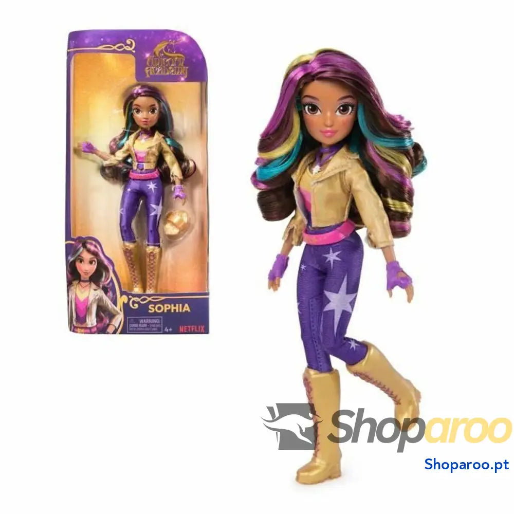 Boneca Spin Master Sophia Academia Unicornio Unicórnio 9 Peças