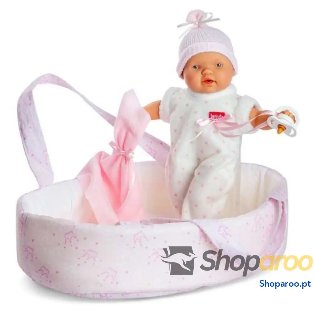 Boneco Bebé Berjuan 351 Cesta Cor de Rosa 28 cm (28 cm)