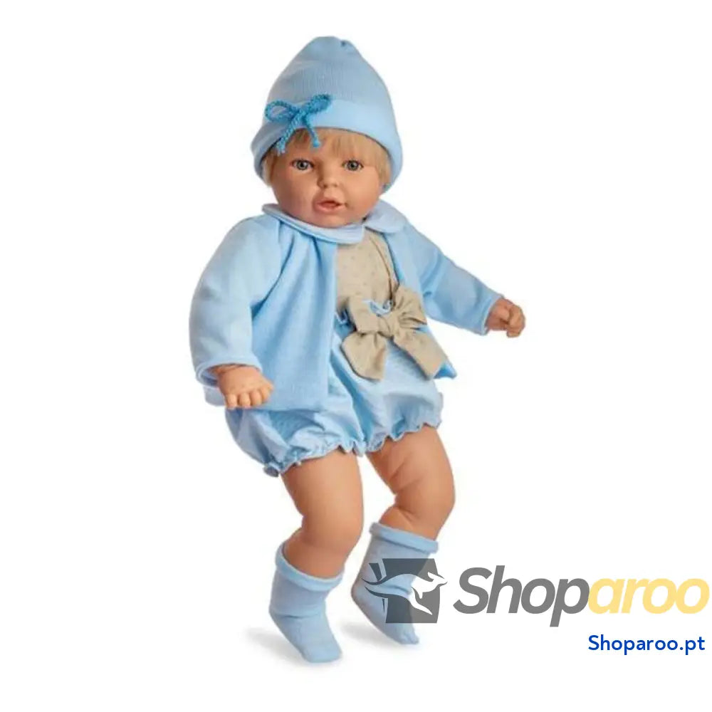 Boneco Bebé Berjuan Roupa Azul (60 cm)
