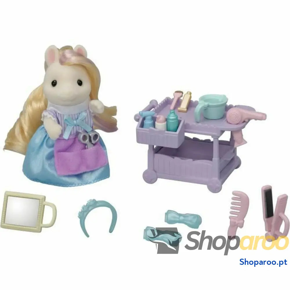 Boneco de Ação Sylvanian Families The Pony Mum and Her Styling Kit