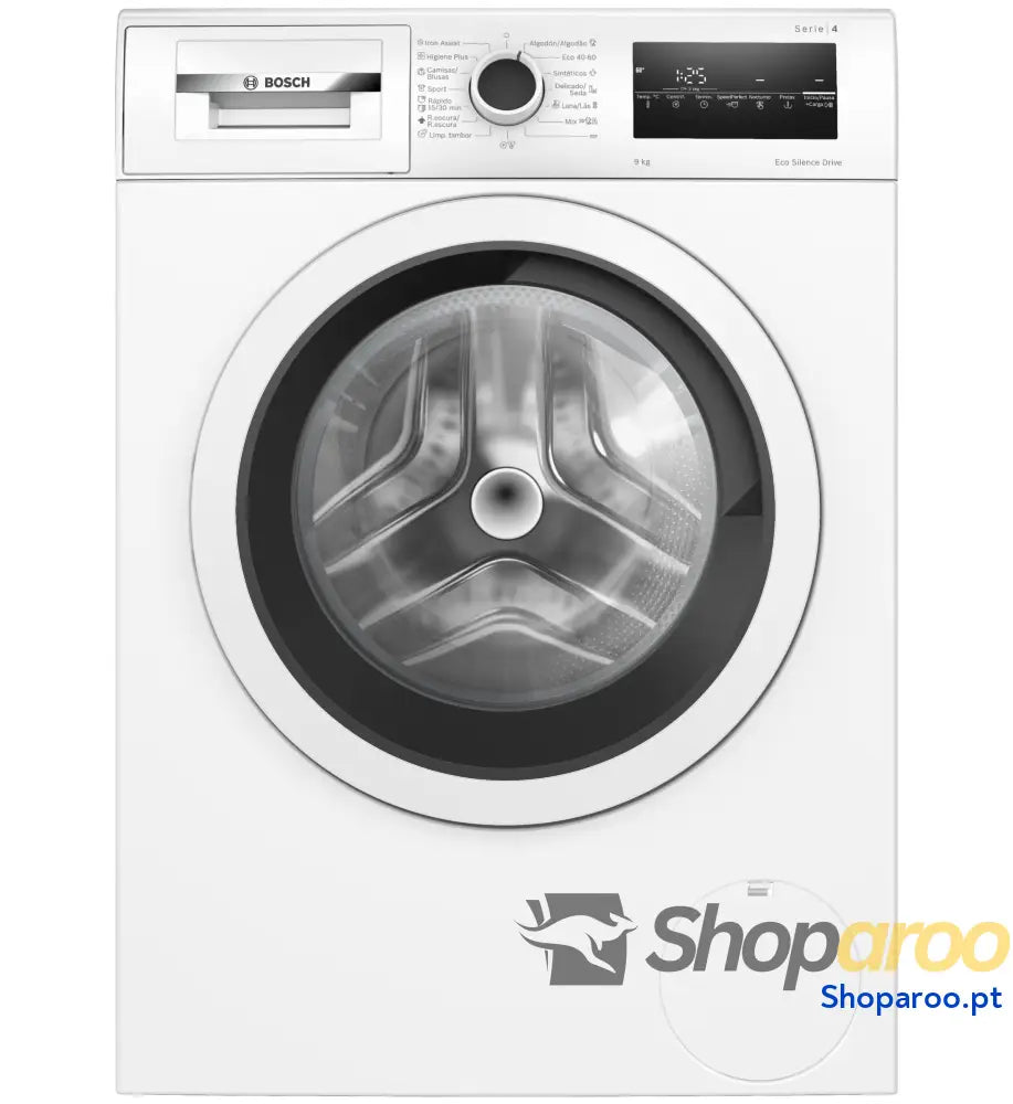 Bosch Máquina de lavar livre instalação 8 kg 1200 RPM série 4 função pausa carregamento Iron Assist Motor EcoSilence