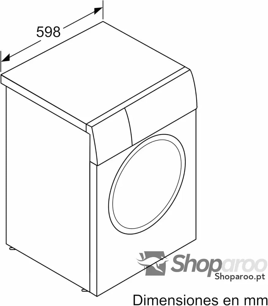 Bosch Máquina de lavar livre instalação 8 kg 1200 RPM série 4 função pausa carregamento Iron Assist Motor EcoSilence