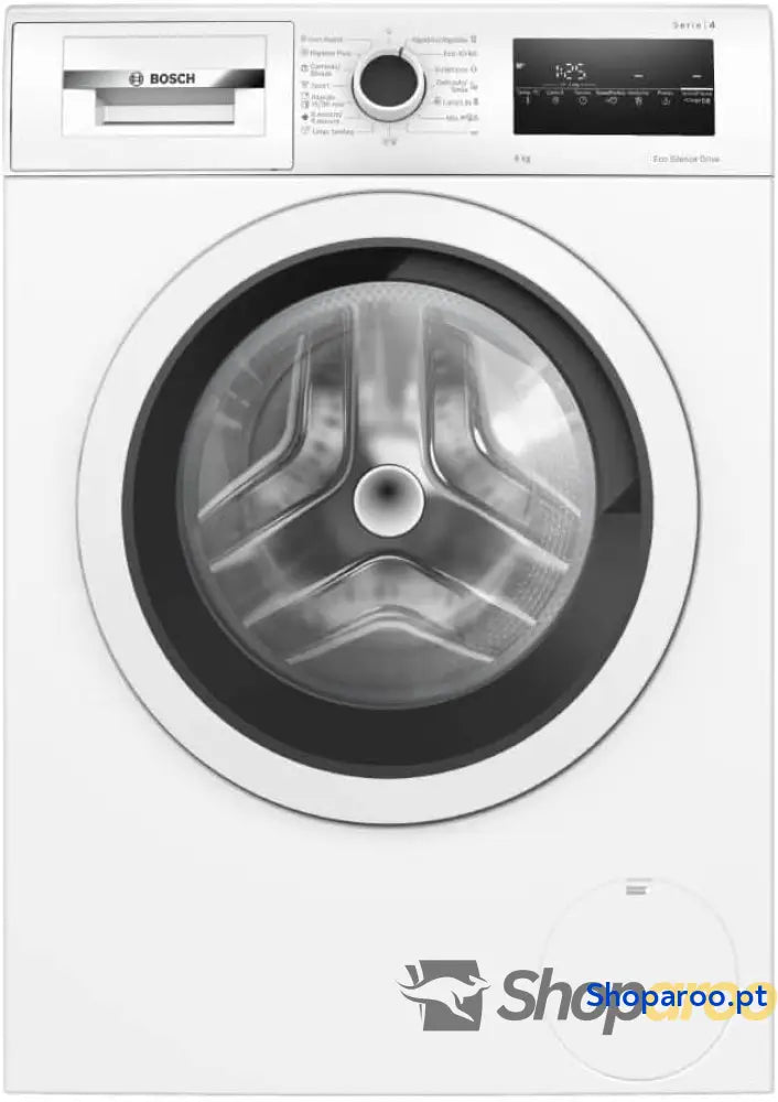 Bosch Máquina de lavar livre instalação 8 kg 1200 RPM série 4 função pausa carregamento Iron Assist Motor EcoSilence