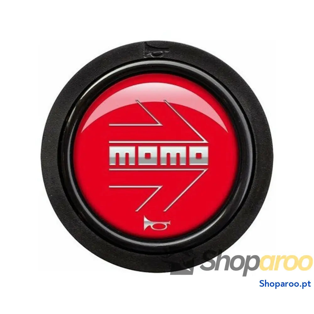 Botão MOMO SPHOARWREDCHF Volante Preto/Vermelho