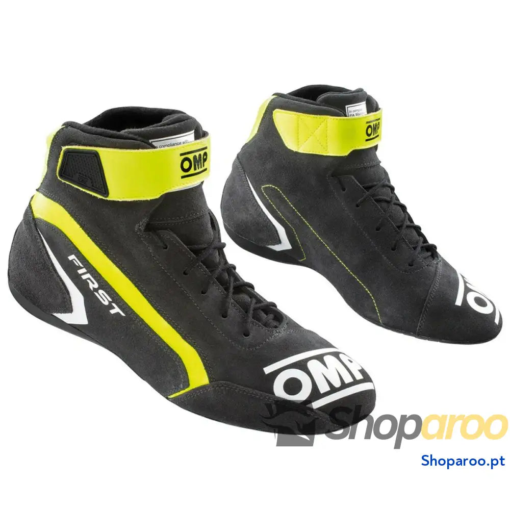 Botas de Corrida OMP FIRST Amarelo Cinzento 39