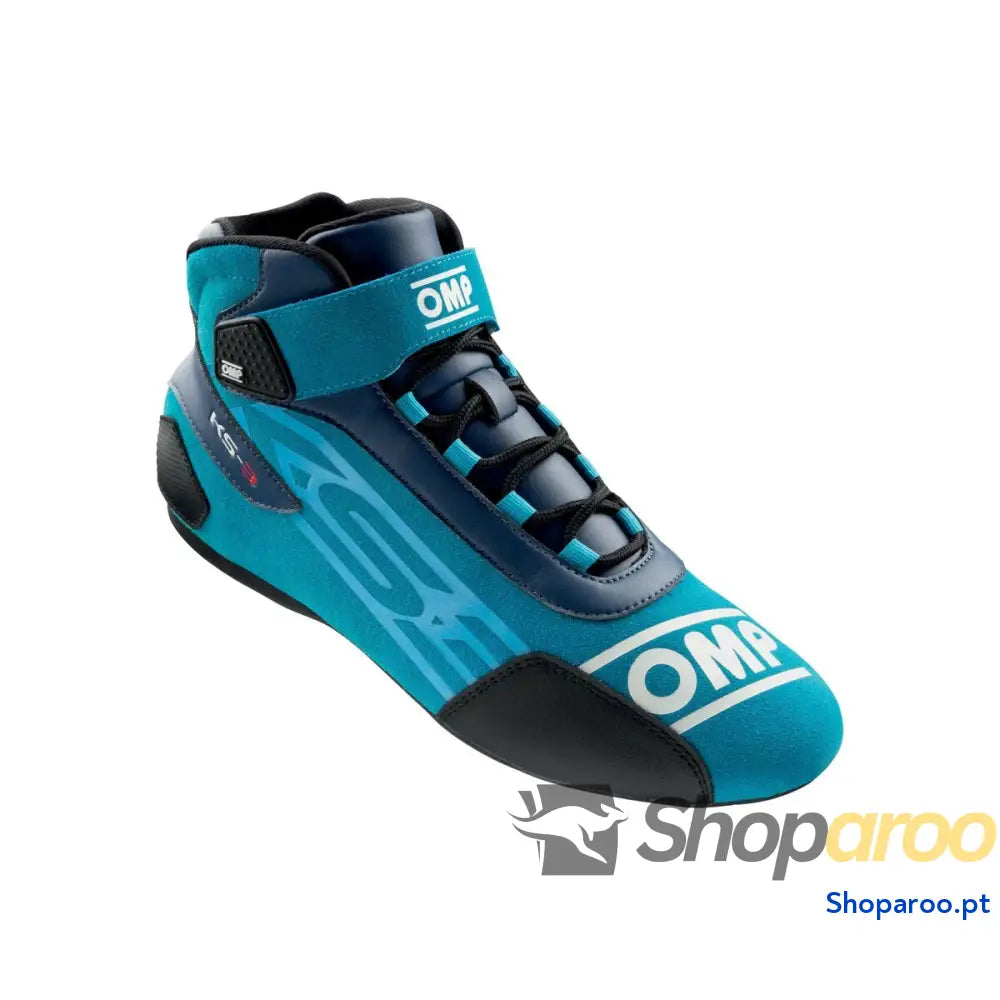 Botas de Corrida OMP KART KS-3 Azul Marinho Preto/Branco 46