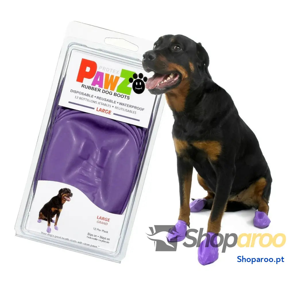 Botas Pawz Cão 12 Unidades Roxo Tamanho L