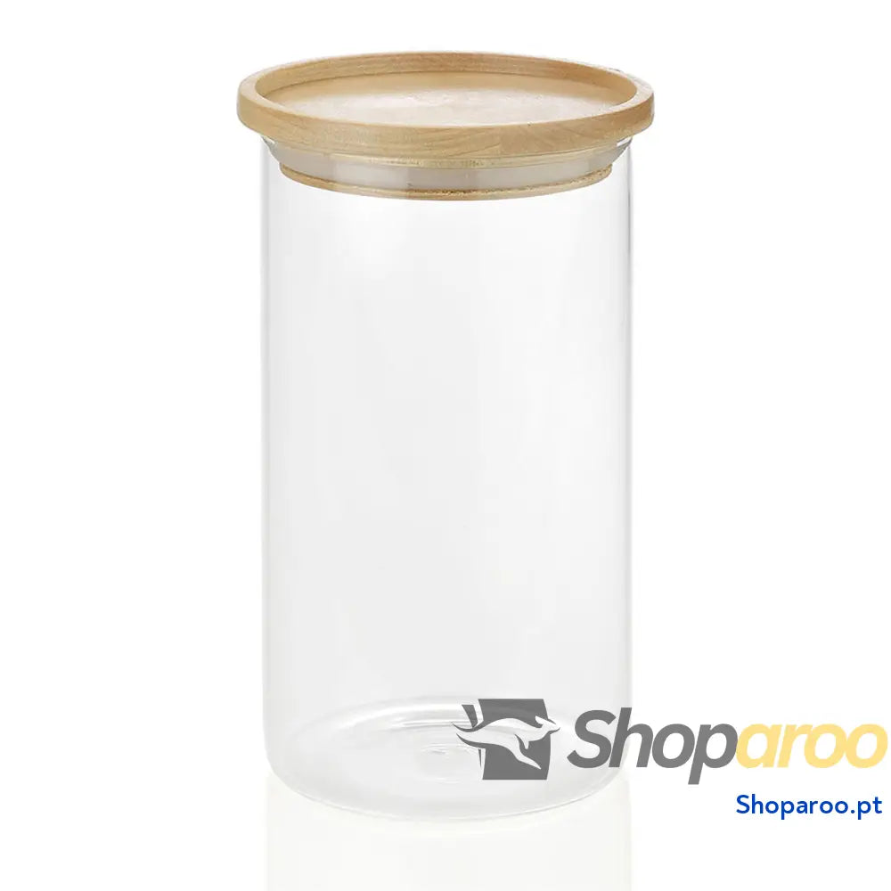 Bote Andrea House cc16204 Madeira Vidro 1,2 L Ø 9,5 x 17,5 cm