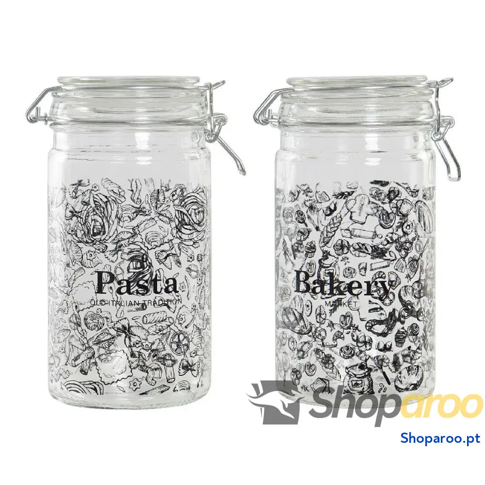 Bote DKD Home Decor Cristal Tradicional 10 x 12.5 x 20 cm 1 L (2 pcs)