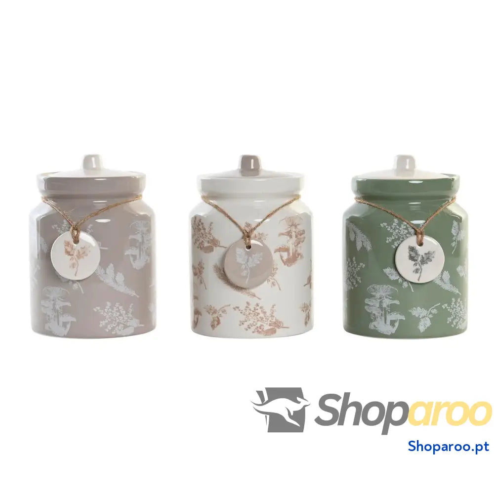 Bote DKD Home Decor Dolomite (3 Unidades)