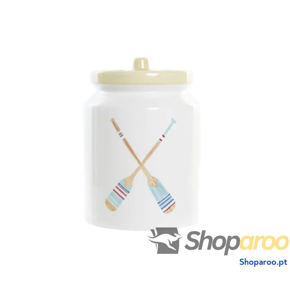 Bote DKD Home Decor Remos 4 Peças Dolomite 15 x 15 x 22 cm