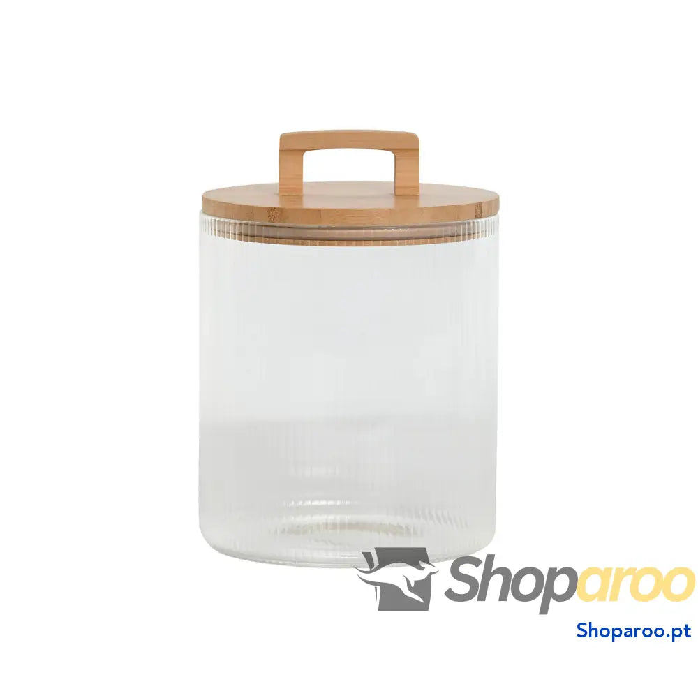 Bote Home ESPRIT Transparente Bambu Cristal 3 L