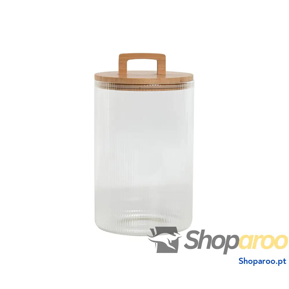 Bote Home ESPRIT Transparente Bambu Cristal 4 L