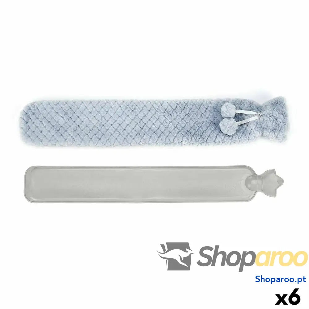 Botija de Água Quente Azul Plástico 2 L (6 Unidades)
