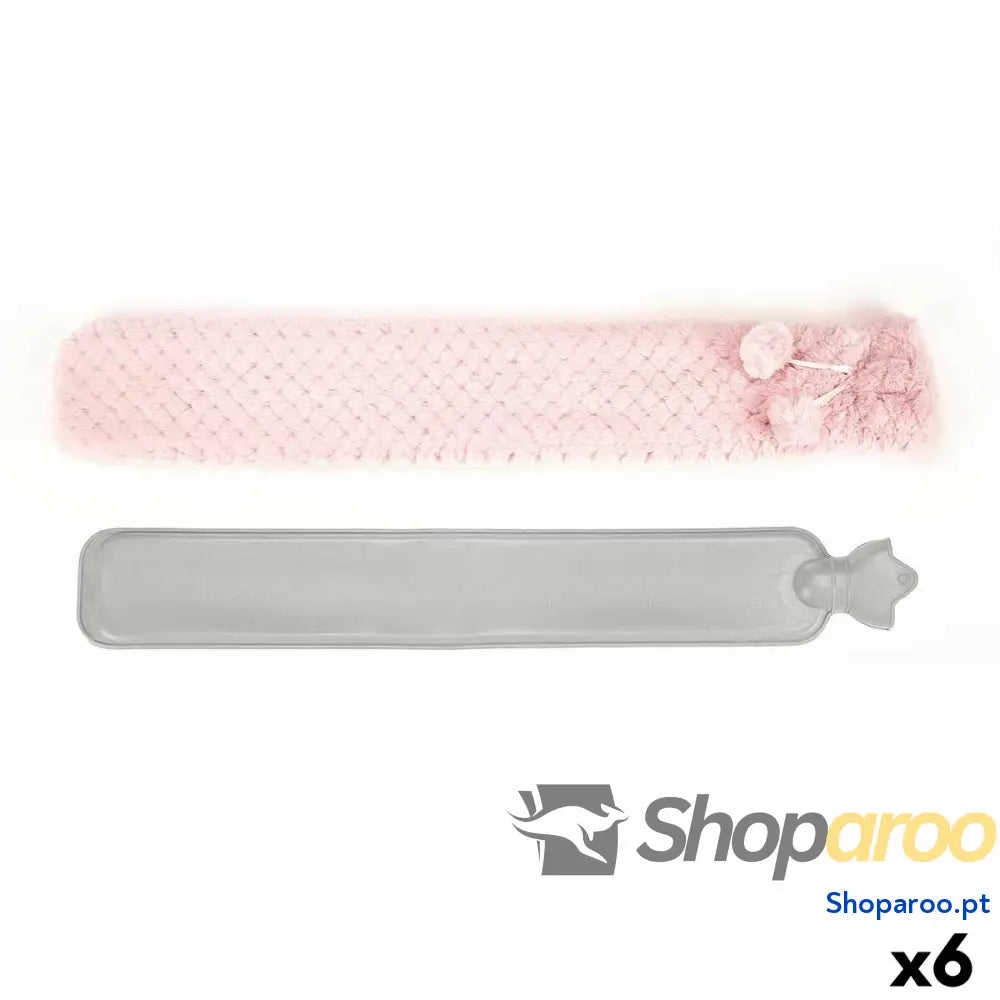 Botija de Água Quente Cor de Rosa Plástico 2 L (6 Unidades)
