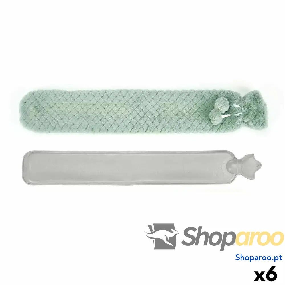 Botija de Água Quente Verde Plástico 2 L (6 Unidades)