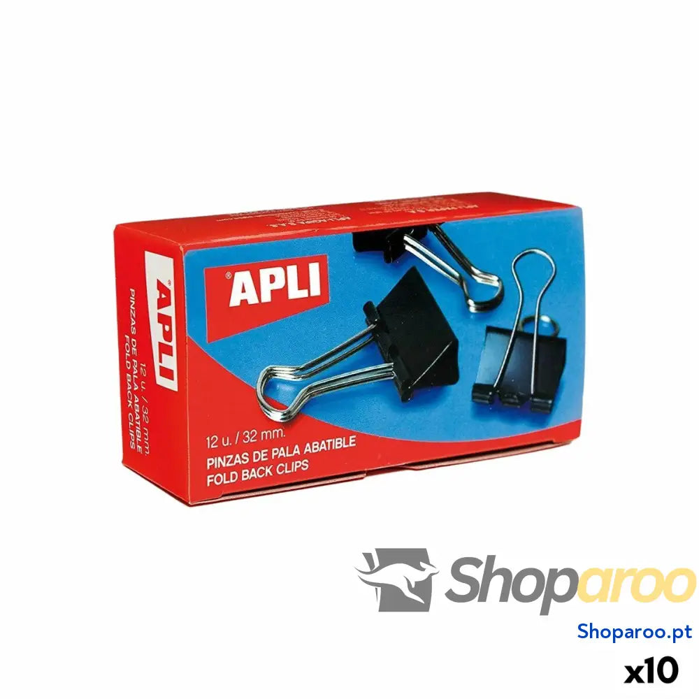 Braçadeiras Apli Preto Prateado 25 mm (10 Unidades)