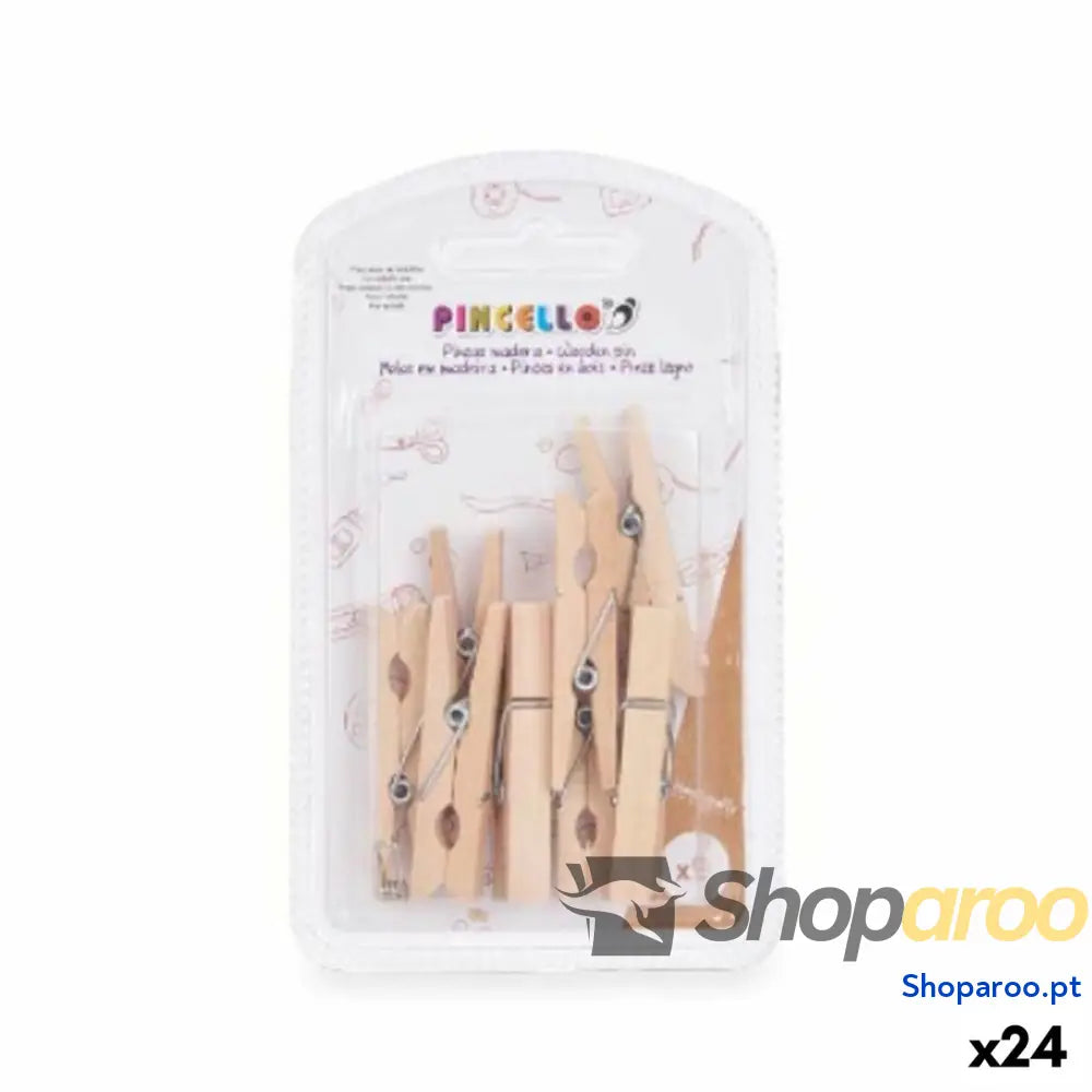 Braçadeiras Pincello 401 Castanho Madeira Grande (24 Unidades)