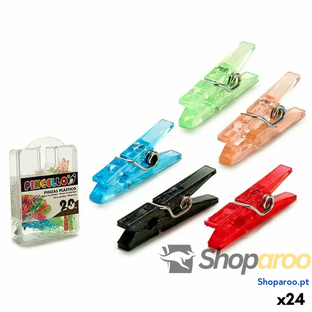 Braçadeiras Pincello Multicolor Plástico (24 Unidades)