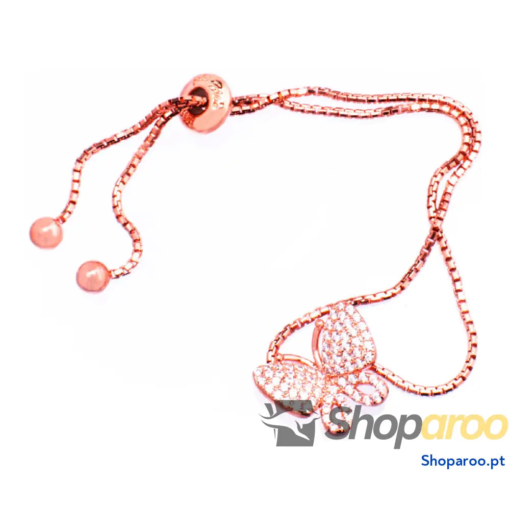 Bracelete Folli Follie 3B17S049RC Cor de Rosa 12 cm