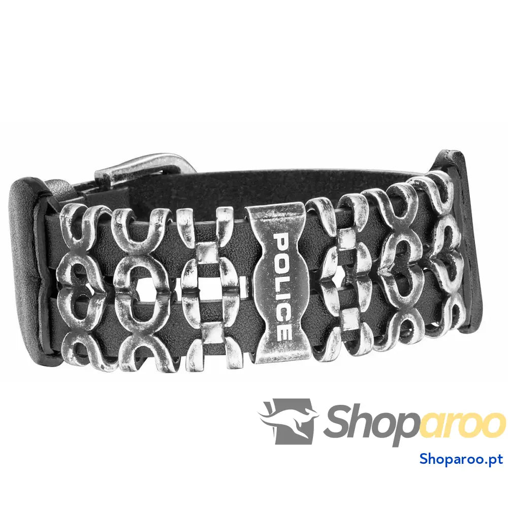 Bracelete masculino Police PJ26145BLE.03 Couro 19 - 22 cm