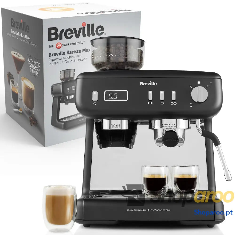 Breville Barista Max máquina de café expresso totalmente automática com moinho integrado e bomba italiana 15 bares