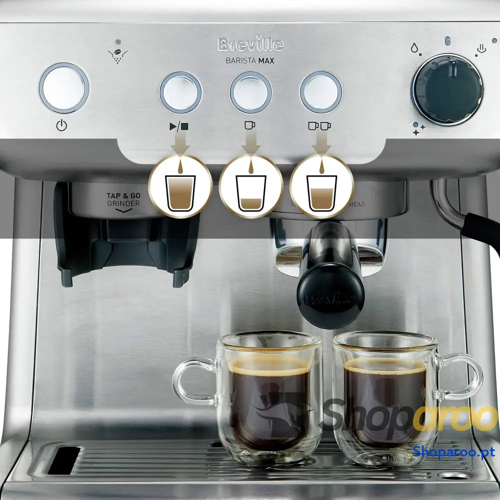 Breville Barista Max máquina de café expresso totalmente automática com moinho integrado e bomba italiana 15 bares