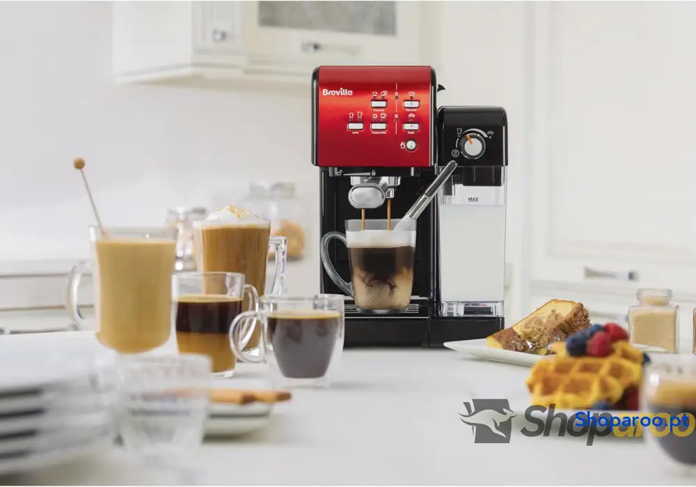 Breville Prima Latte II Espresso | Cafeteira para latte e cappuccino | Bomba profissional de 15 bares espumador